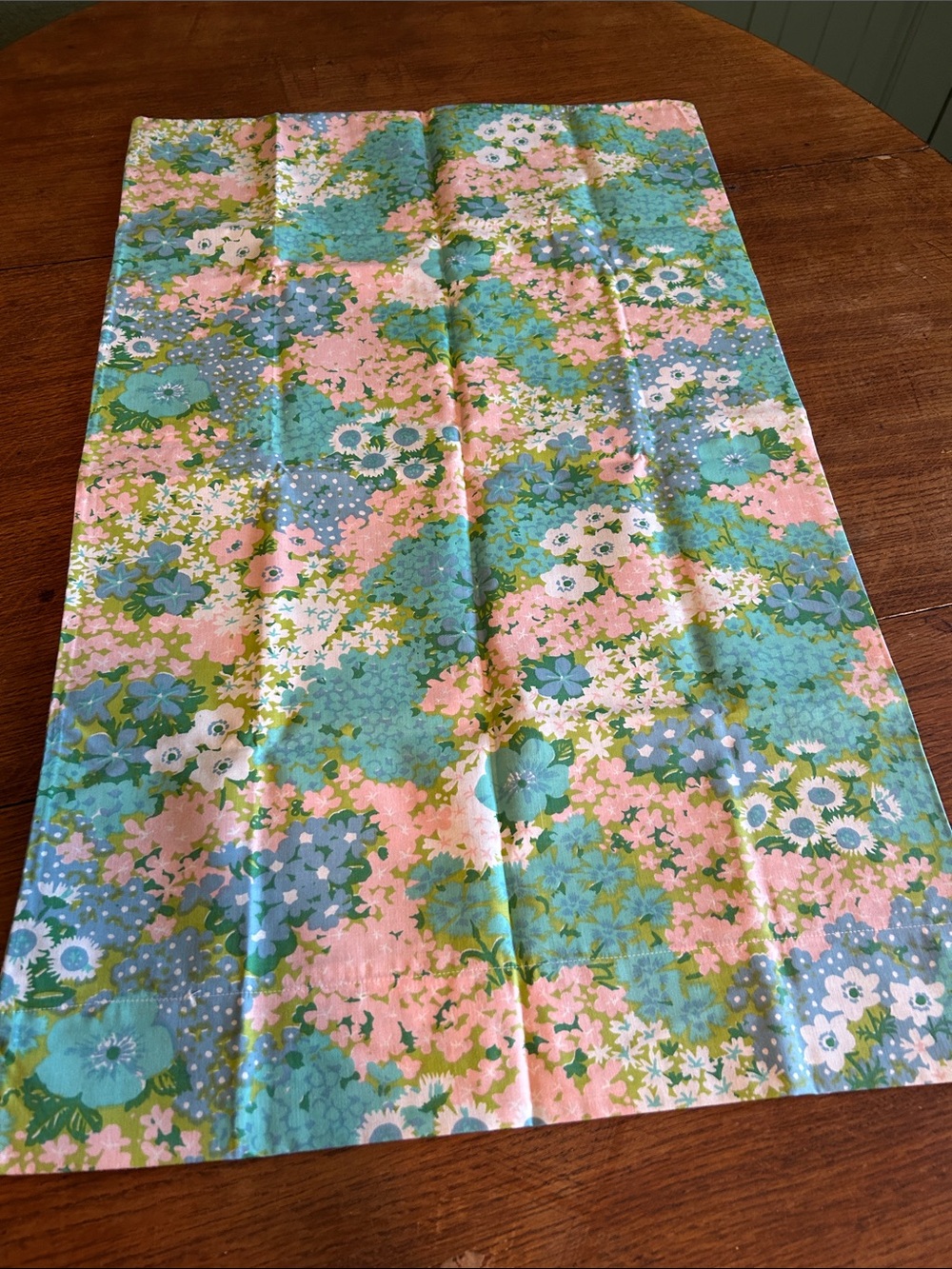 Vintage floral pillow case
